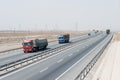 G30 Lianyungang Khorgas Expressway (Lianhuo Expressway) on Silk Road in Jiayuguan, Gansu, China.